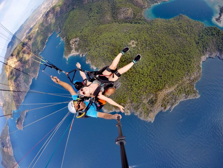 My first time paragliding!