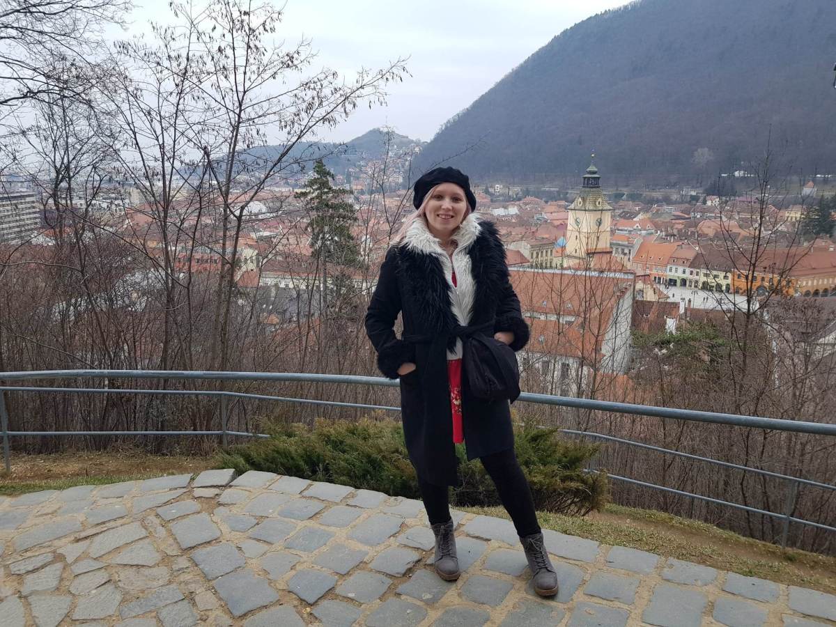 Visiting the city of Brasov, Romania